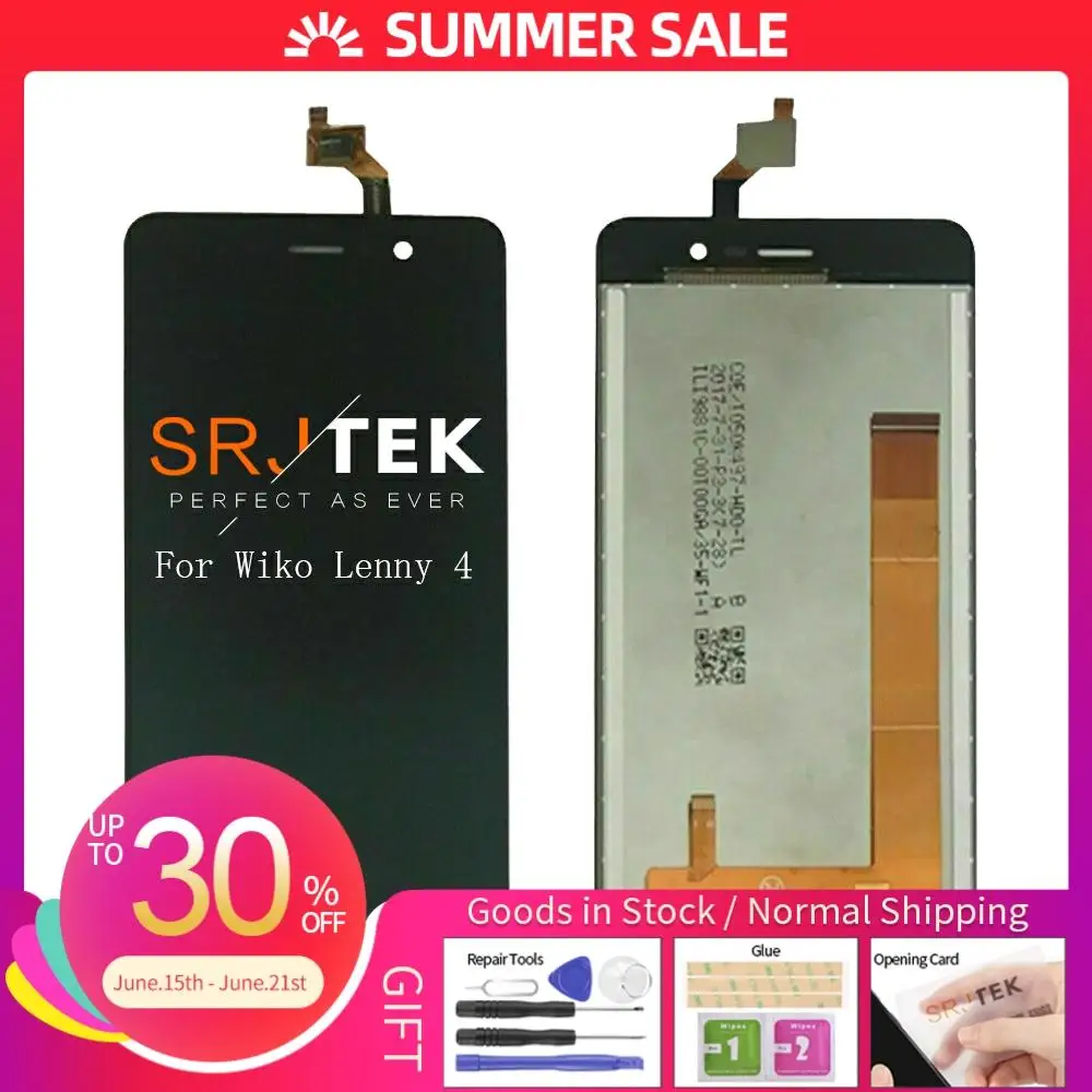 5 ''для Wiko Lenny 4 ЖК дисплей с кодирующий преобразователь сенсорного экрана в