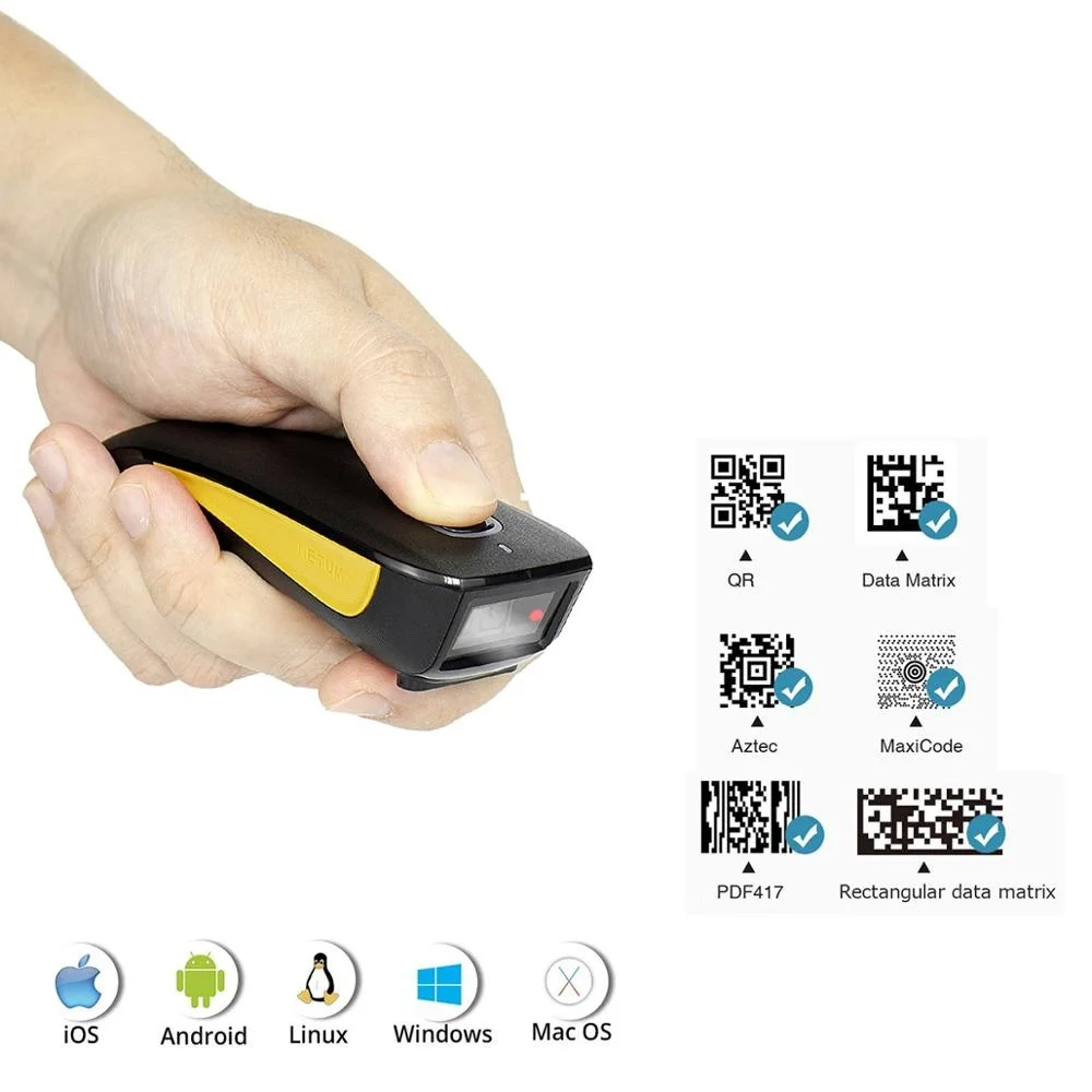 

Mobile payment barcode scanner, wired barcode reader, 2D, C750, wireless, Bluetooth, QR, PDF417, industrial, nt-l5