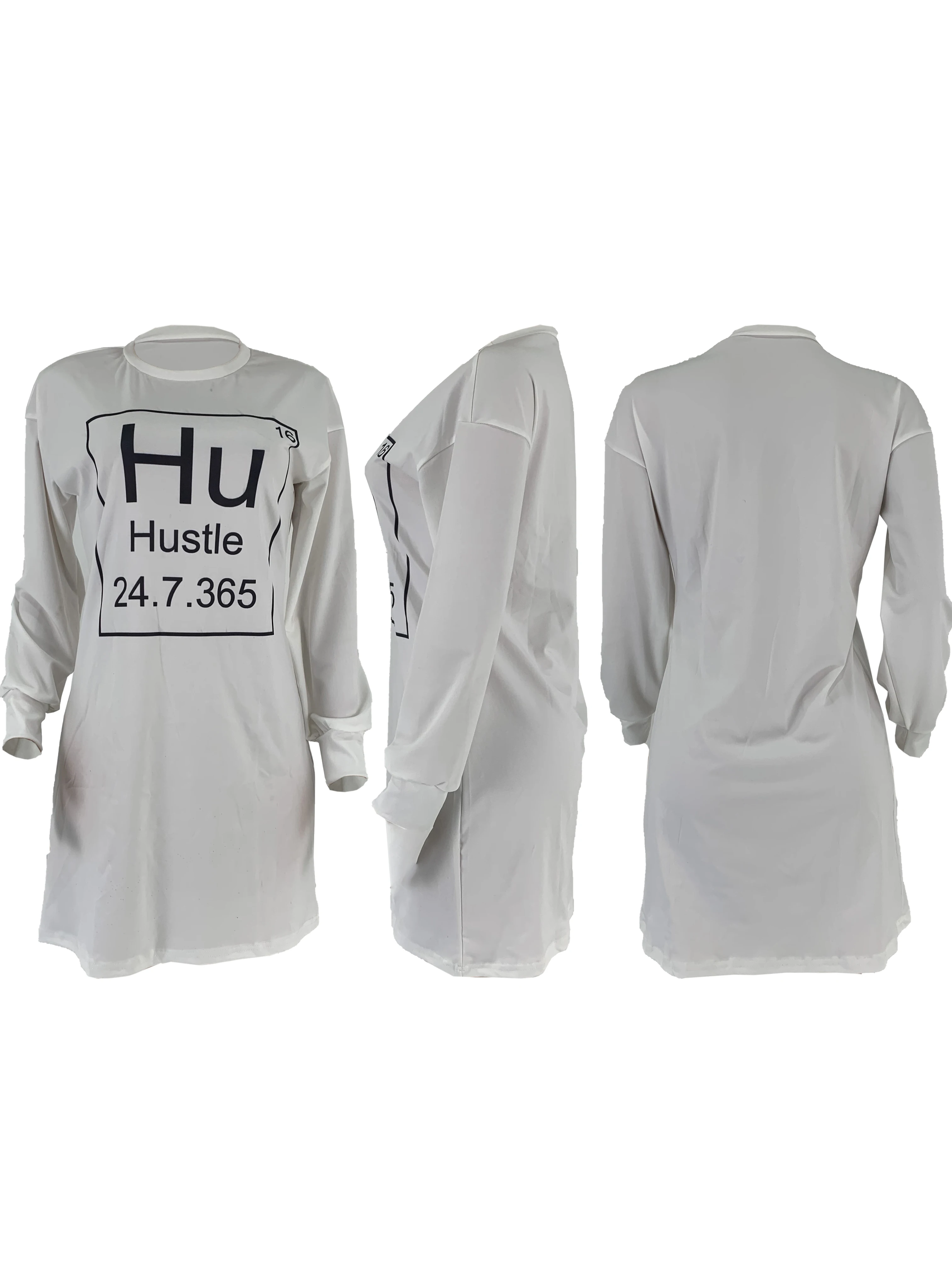 

ChocoMist Dress Casual Letter Print Dress LY5119