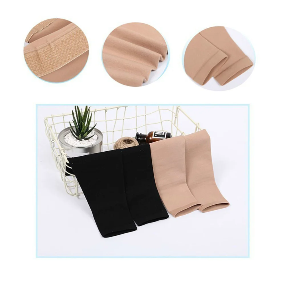 

2 Pair Secondary Pressure Sports Vein Socks Calf Sleeve Elastic Mid-tube Leg Support Socks (Khaki,)