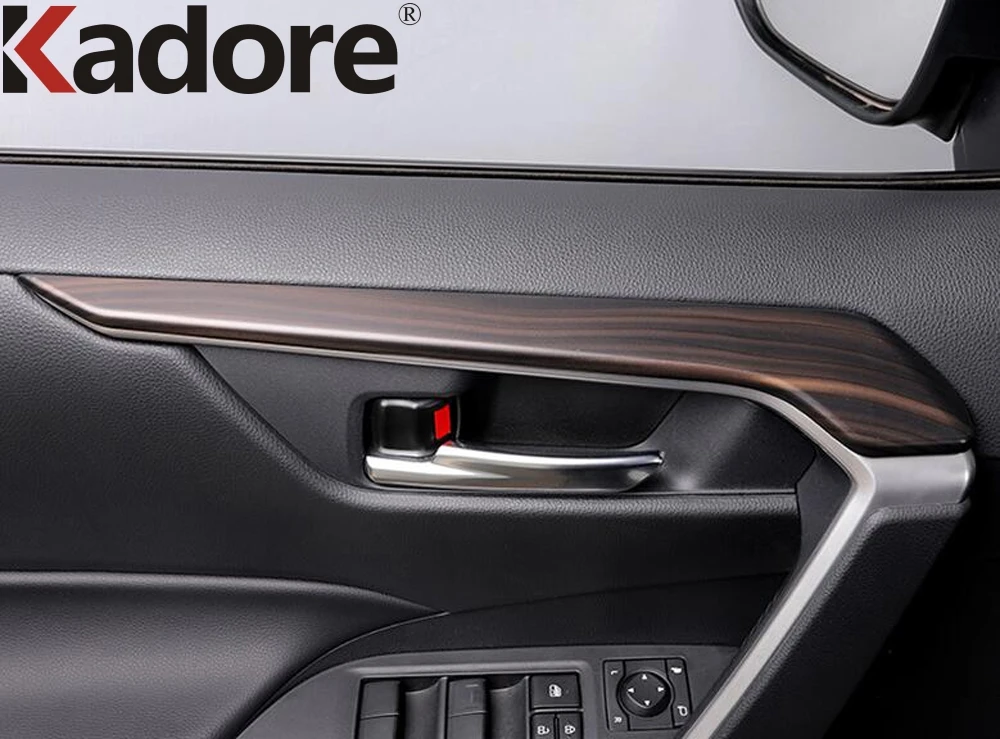 Внутренняя дверная накладка из углеродного волокна для Toyota RAV4 RAV 4 2019 2020 2021
