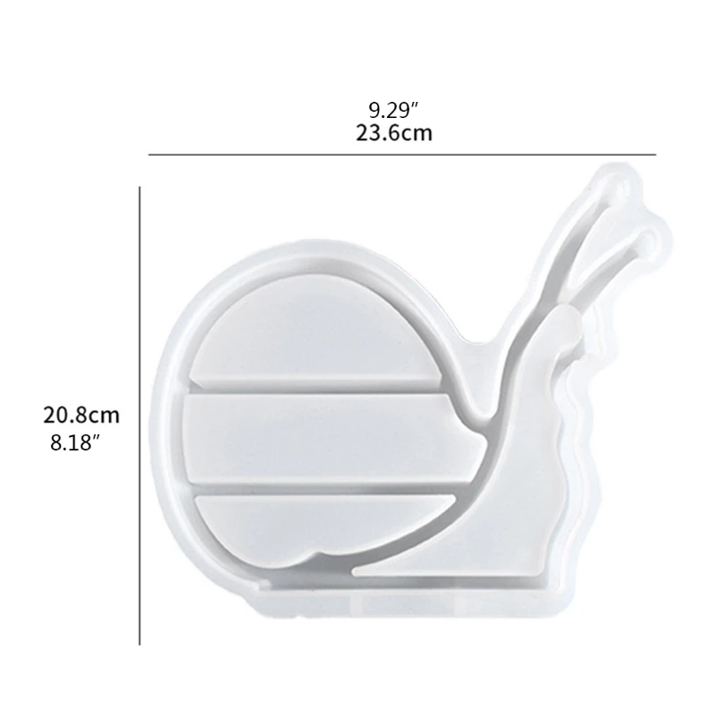 

13MC Snails Box Epoxy Resin Mold Jewelry Storage Shelf Organizer Rack Trinket Holder Display Stand Casting Silicone Mould DIY