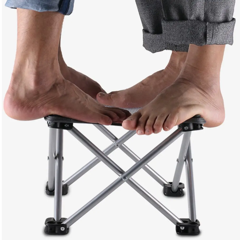 

Outdoor Folding Hollow Mesh Stool Portable Camping Chair Fishing Stool Leisure Ultralight Small Bench