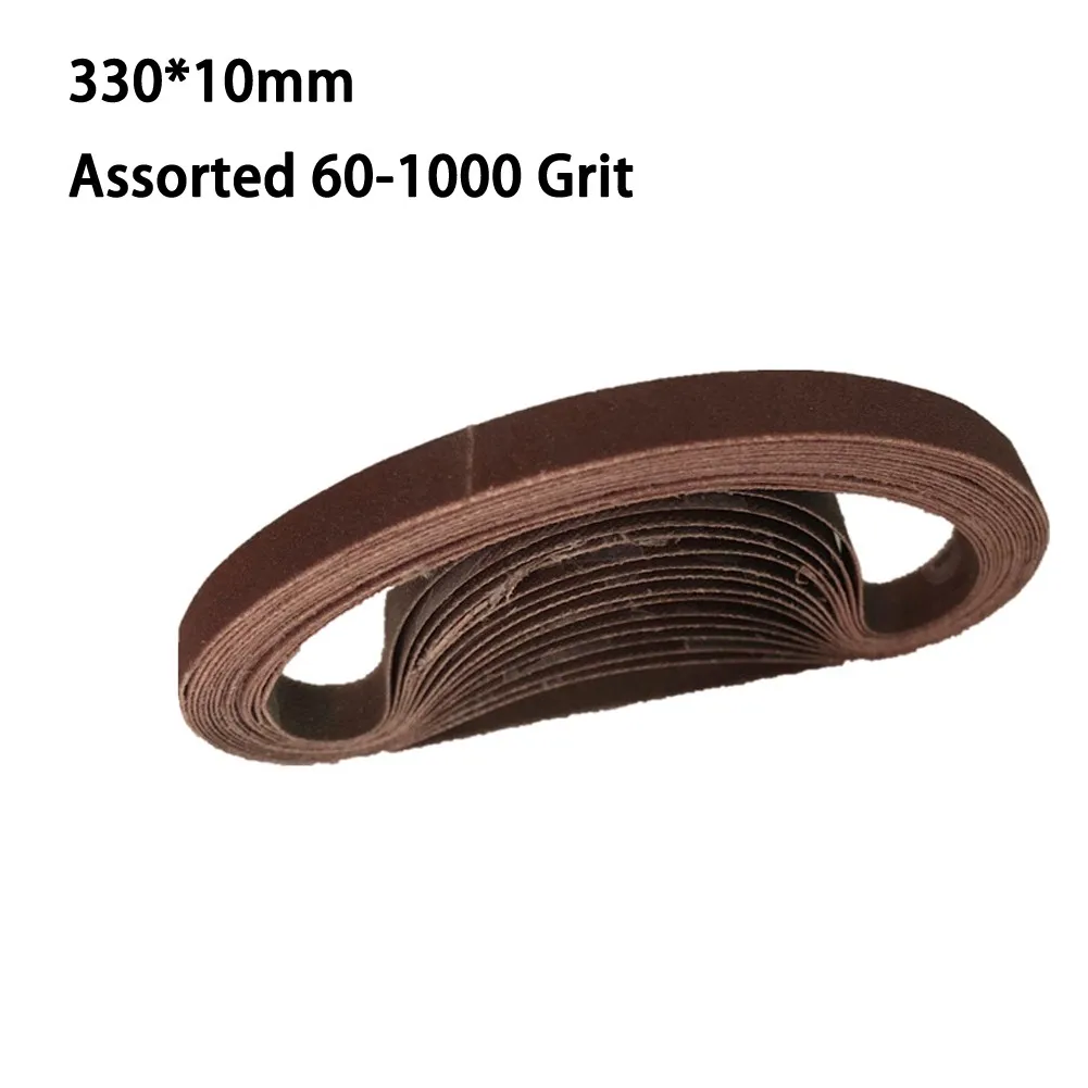 

10PCS Sanding Belts Aluminium Oxide Woodworking Sandpaper Abrasive Assorted Grit Aluminum Oxide Sanding Belts High Quality