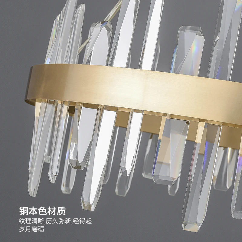 

Light luxury crystal chandelier living room dining room post modern minimalist lighting bedroom luxury decorative lamps