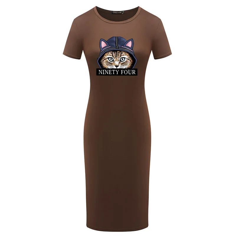 

Summer Sexy Vintage Women Bodycon Dress Short Sleeve Kawaii Animal Print Elegant Party Pencil Dress Plus Size Robes Sukienka