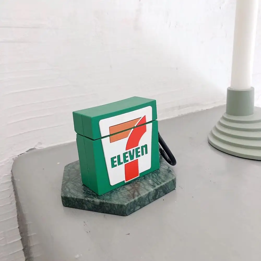 Симпатичные 7 Eleven классические наушники зарядный чехол для AirPods 1 2 беспроводные