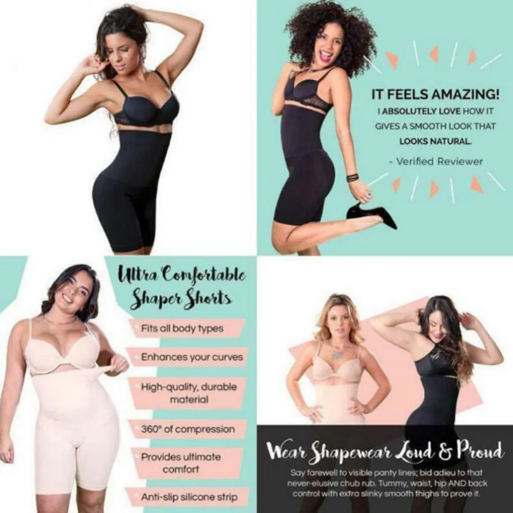 Бесшовные женские трусики с высокой талией Утягивающие Корректирующее белье