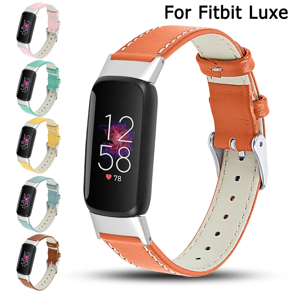 

Кожаный ремешок для часов Fitbit Luxe, ремешок для наручных часов Fitbit Luxe, Женский Регулируемый прочный ремешок из натуральной кожи
