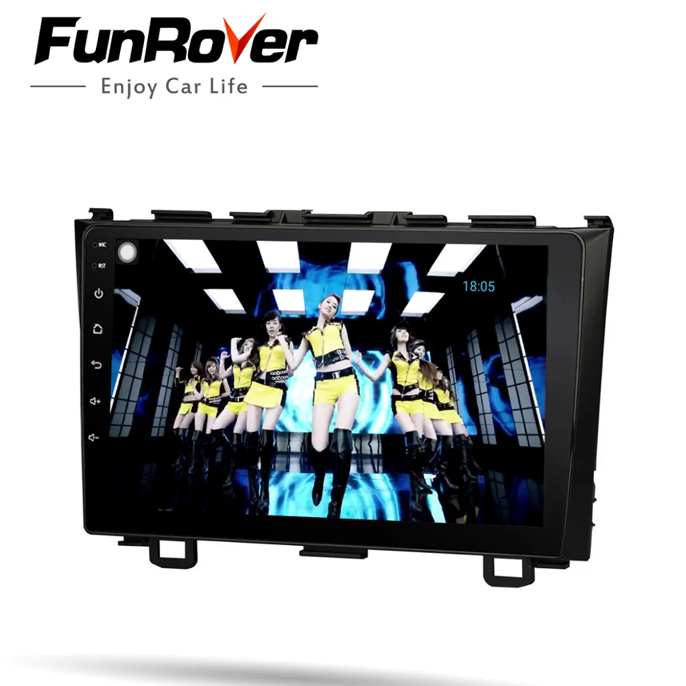 Автомобильный мультимедийный плеер Funrover 2 Din Android 2006 dvd GPS навигация для Honda CRV 2011