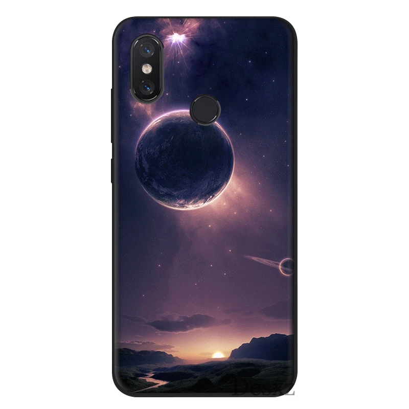 Gerleek мобильный чехол для телефона силиконовый Redmi Note 4 4X5 6 7 8 Pro 5A Prime k20 pro CoverSpace planet