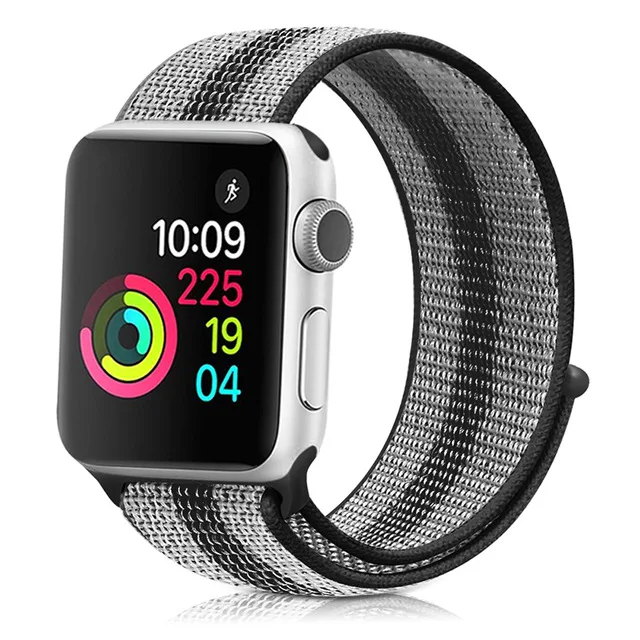 Ремешок для наручных часов Apple Watch Series 5 4 40 мм 44 браслет нейлоновый Браслет спортивный бесшовный ремешок для iwatch серии 3/2/1 38 мм 42 мм аксессуары - Цвет ремешка: 4