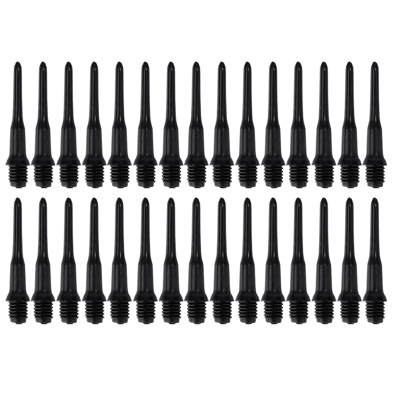 

100 PCS Black Plastic Professional Electronic Dartboard Accessories Soft Tip Dart Points Needle 2BA Thread Groove Darts Set