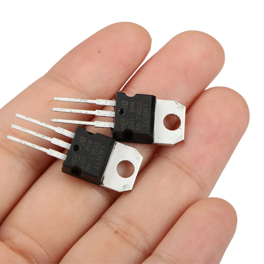 10 шт. LM317T LM317 1 2 V до 37V 1.5A Регулируемый регулятор напряжения IC DQ Drop|Адаптеры AC/DC| |