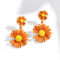 popular jewelry manufacturers sell environmentally friendly pendants simulation small chrysanthemum pendant earrings ladies jewe