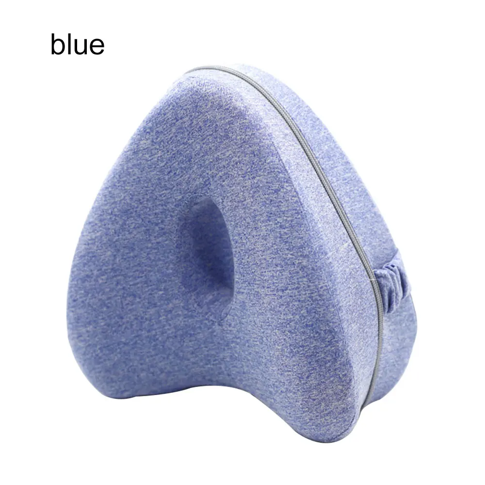 blue Постельные принадлежности из пены с эффектом памяти, подушка на колено для боковых спящих, подушка в форме сердца для ног, подушка для медленного отскока - Цвет: blue