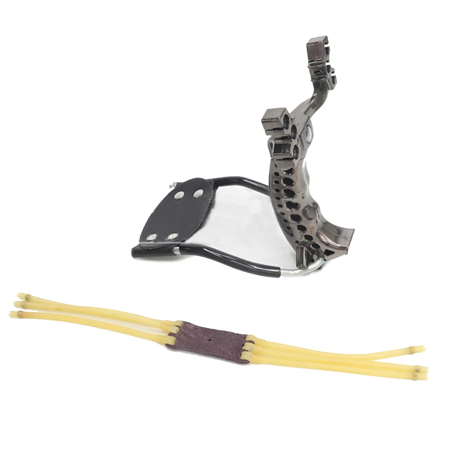 

Slingshot Powerful Hunting With 3 Rubber Band Tubing Catapult Professional Tactical Pocket Target Sling Shot Outdoor Bow