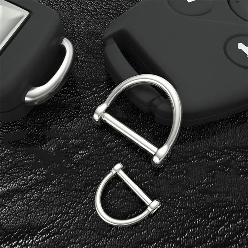 1 x D образная Скоба из нержавеющей стали Пряжка для брелока кольцо крючок