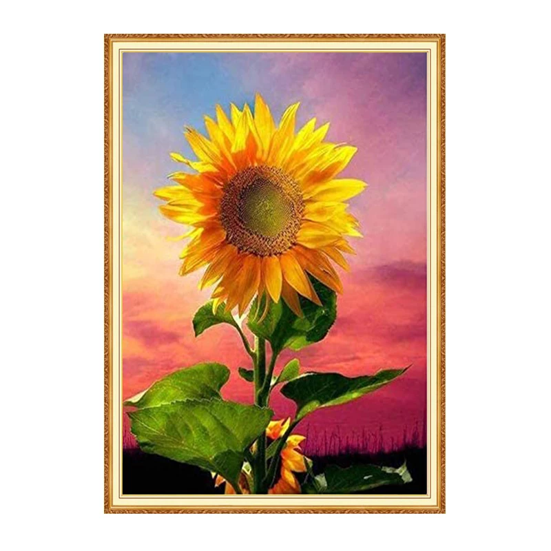 Квадратные алмазы Meian Sunflowerfull 5D алмазная живопись своими руками набор для