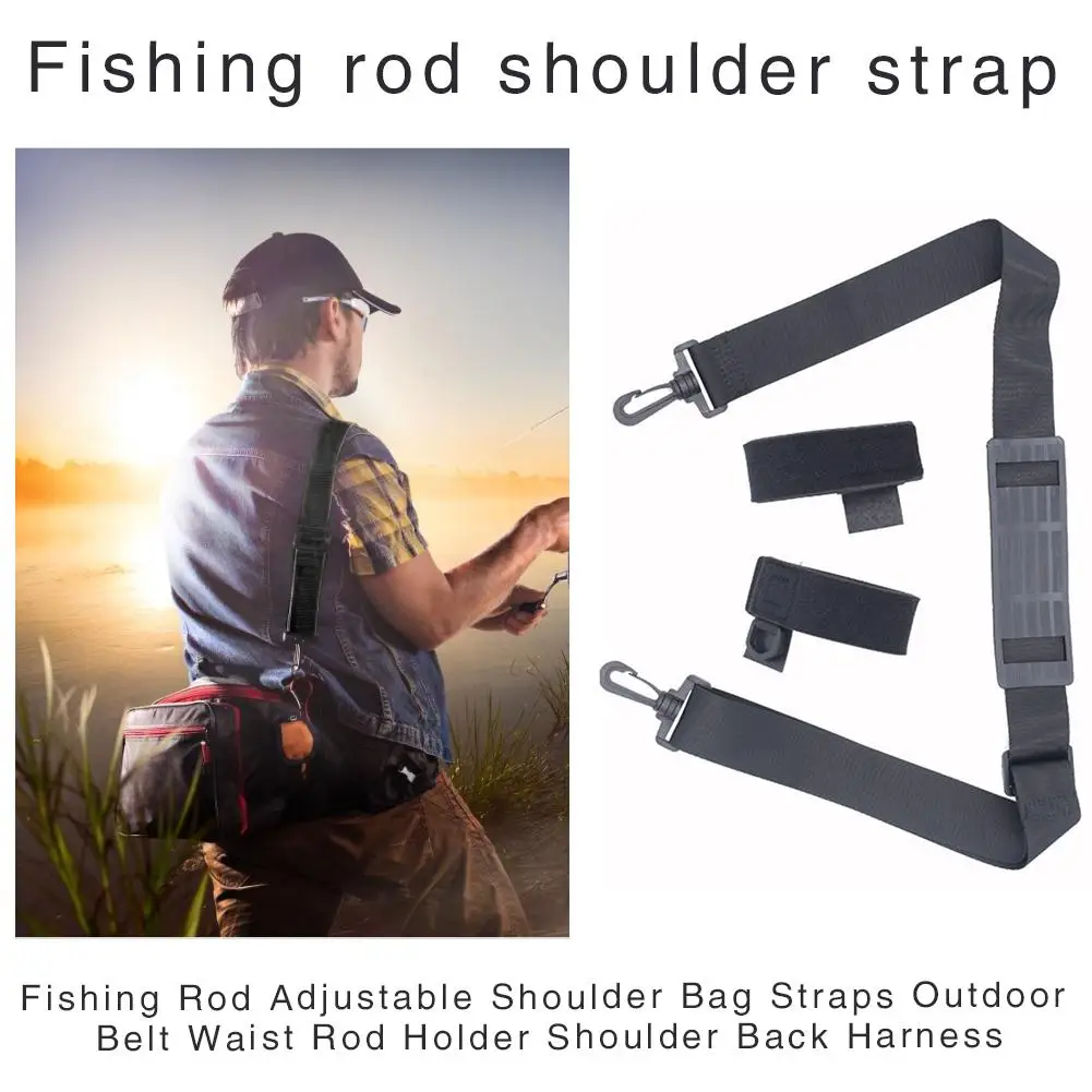 Удочка плечевой ремень Открытый Портативный Регулируемая длина рыболовные