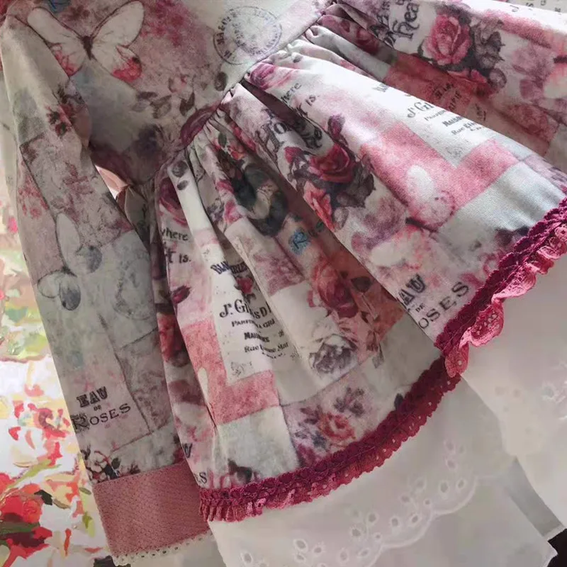 Осень-зима От 0 до 7 лет испанское английское стильное праздничное платье