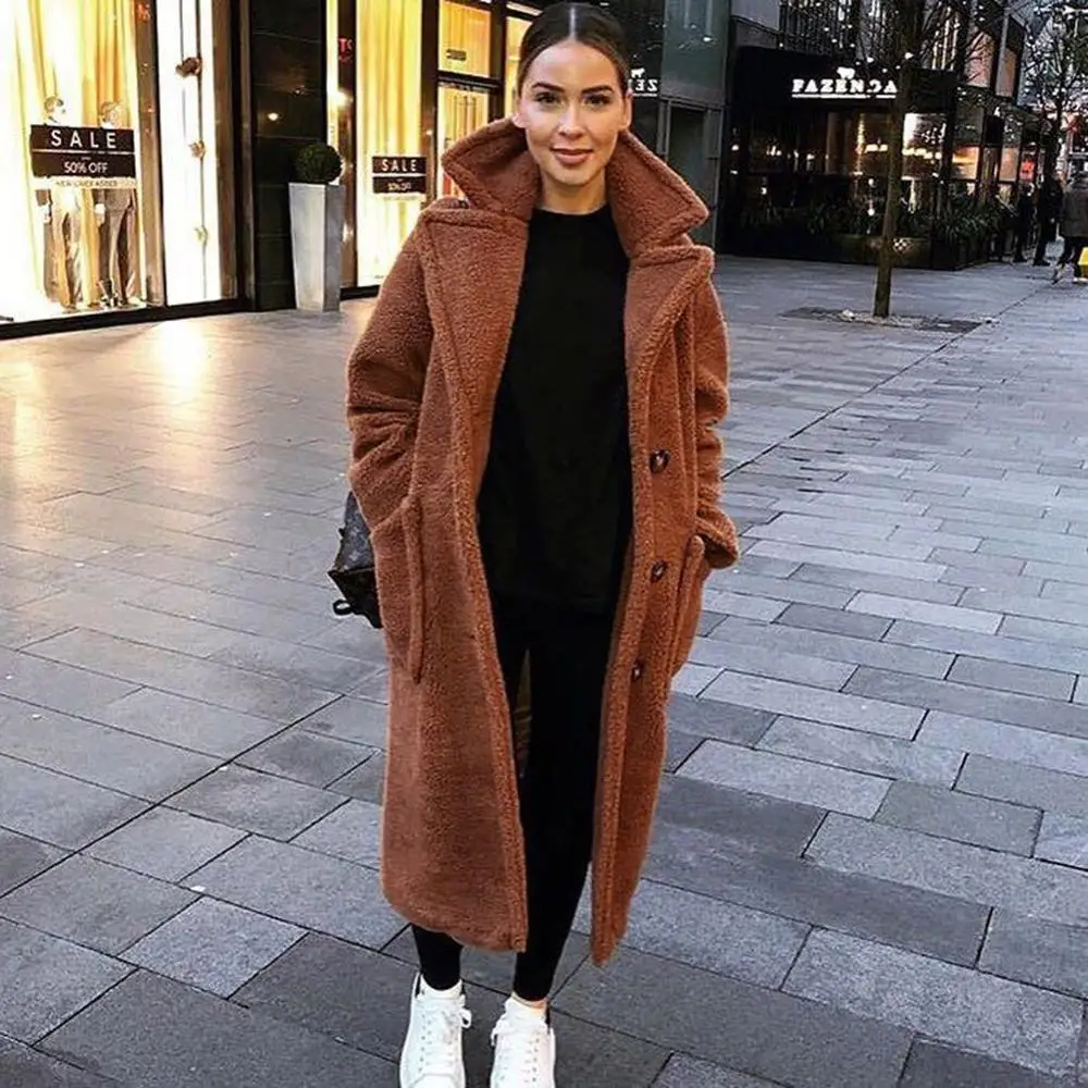 Женское пальто из искусственного меха куртка с плюшевым медведем женская теплая