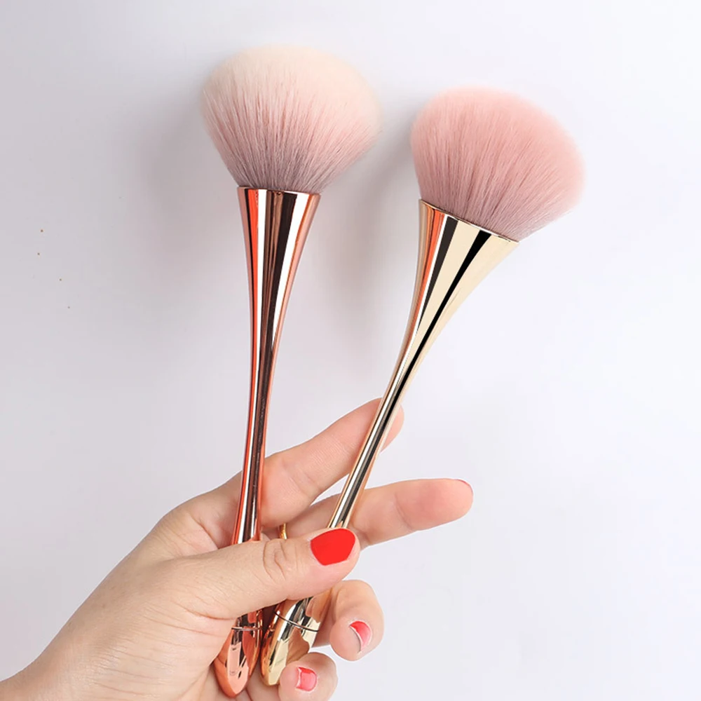 

BANFI Gold Plating Makeup Soft Fiber Wool Brush Cosmetic Powder Foundation Plastic Design Handle Beauty Make Up Tools Maquiagem