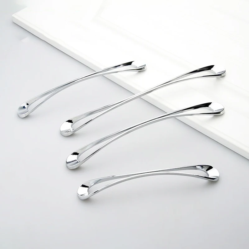 Хромированная ручка ящика шкафа дизайн оборудования современный простой