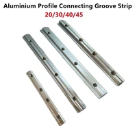 4pcs connector joint aluminum profile length extension zinc plated fastener with screws for 20304045 series aluminum profile
