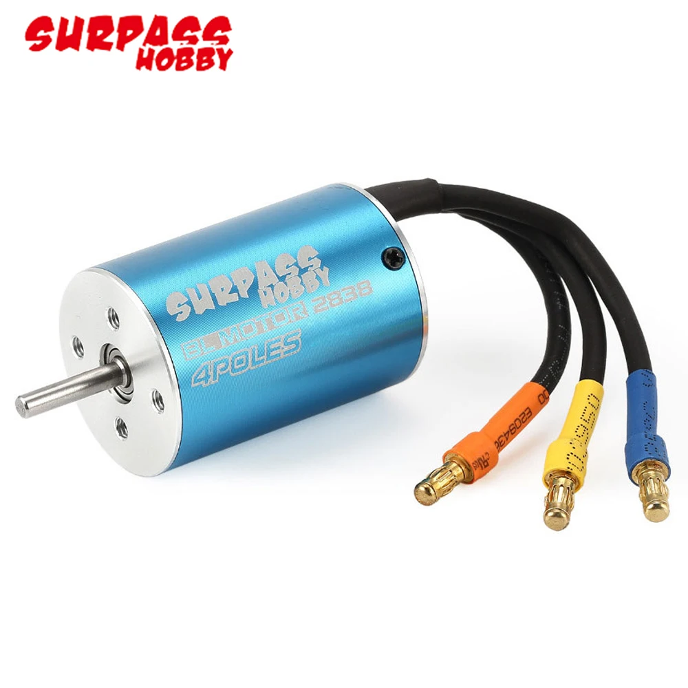 Бесщеточный двигатель RC 2838 4500KV/4200KV/3900KV/3600KV с 35A бесщеточным ESC и программной