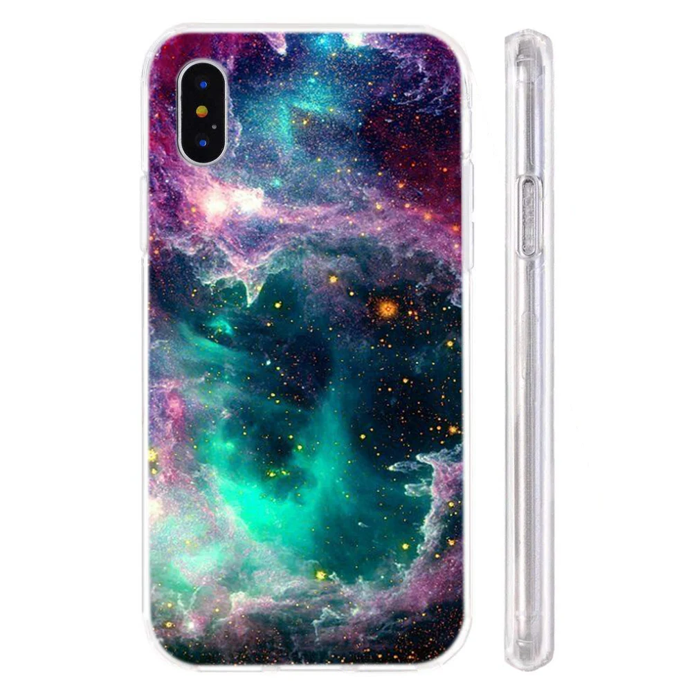 Силиконовый пластиковый чехол для телефона iPhone 6 6s 7 8 Plus x xr max 11pro цветной с принтом