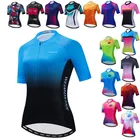 Женская велосипедная майка Weimostar, летняя велосипедная майка с коротким рукавом, командная велосипедная рубашка, велосипедная одежда с защитой от пота, одежда для велоспорта