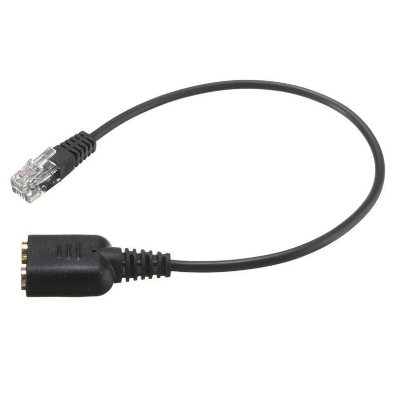 

Headset Cable 2 X 3.5mm to RJ9 Jack Adapter Convertor PC Headset Telephone NEW