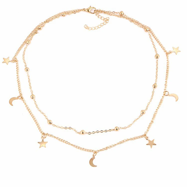 Женское ожерелье с подвеской в виде ракушки Boho длинное круглой цепочкой