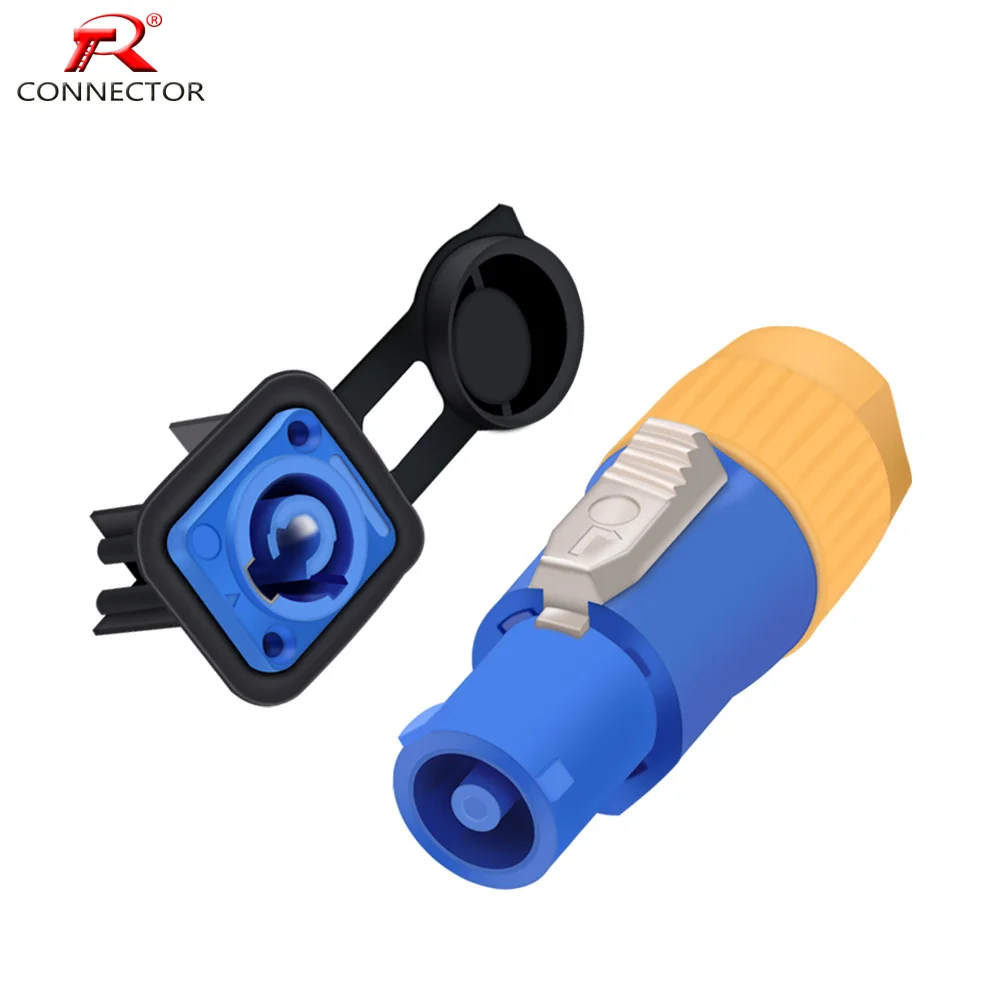 4 комплекта водонепроницаемый IP65 разъем питания 3 контакта NAC3FCA 250V/20A кабель