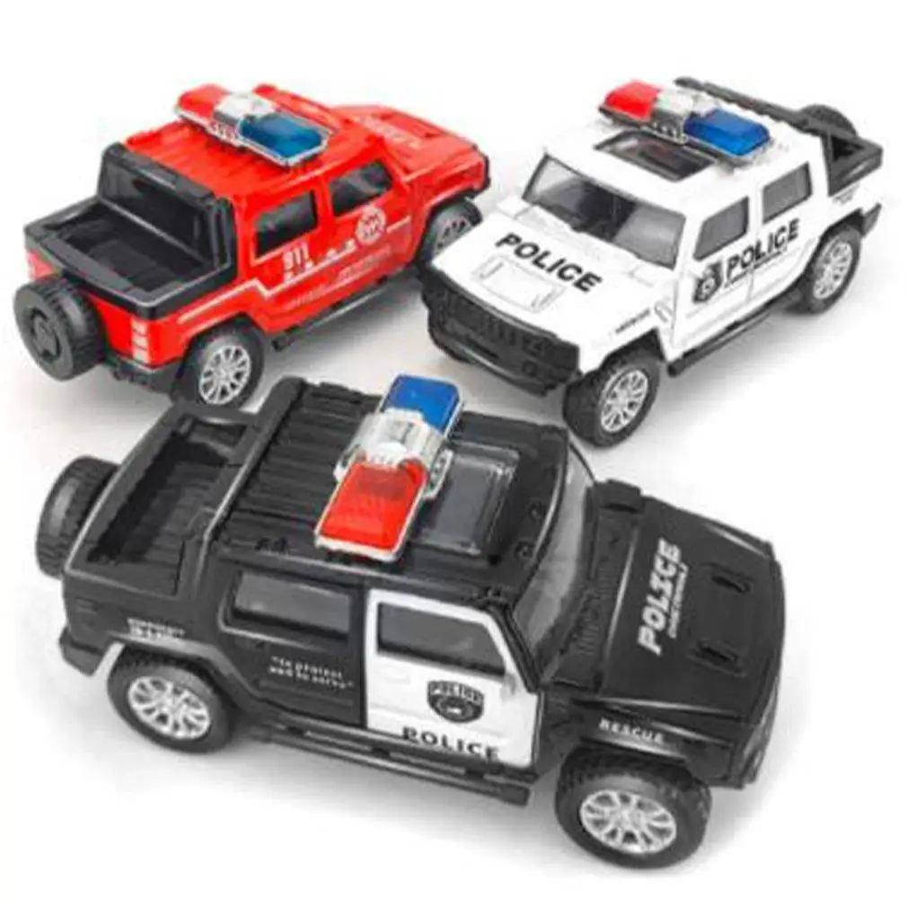 

Детская модель полицейской машины 1:43, модель автомобиля из сплава, литые внедорожники, коллекционные подарки, игрушки для мальчиков, детски...