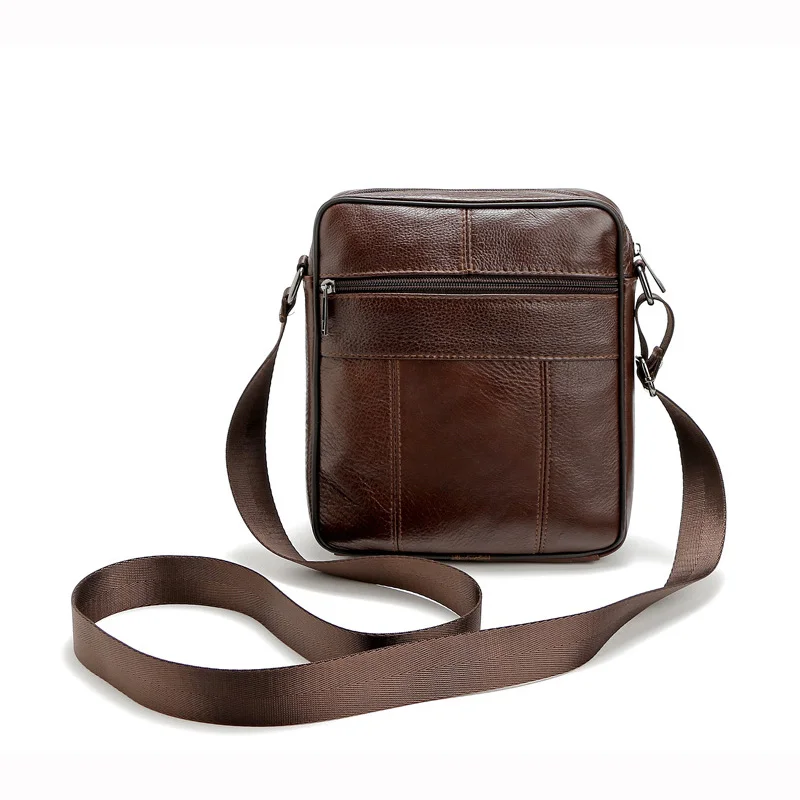 Новинка 100% коровья кожа мужская сумка на плечо сумка-мессенджер повседневная