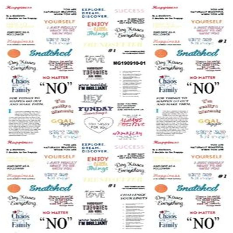 Высококачественные 3d наклейки для ногтей в японском стиле сделай сам с надписью