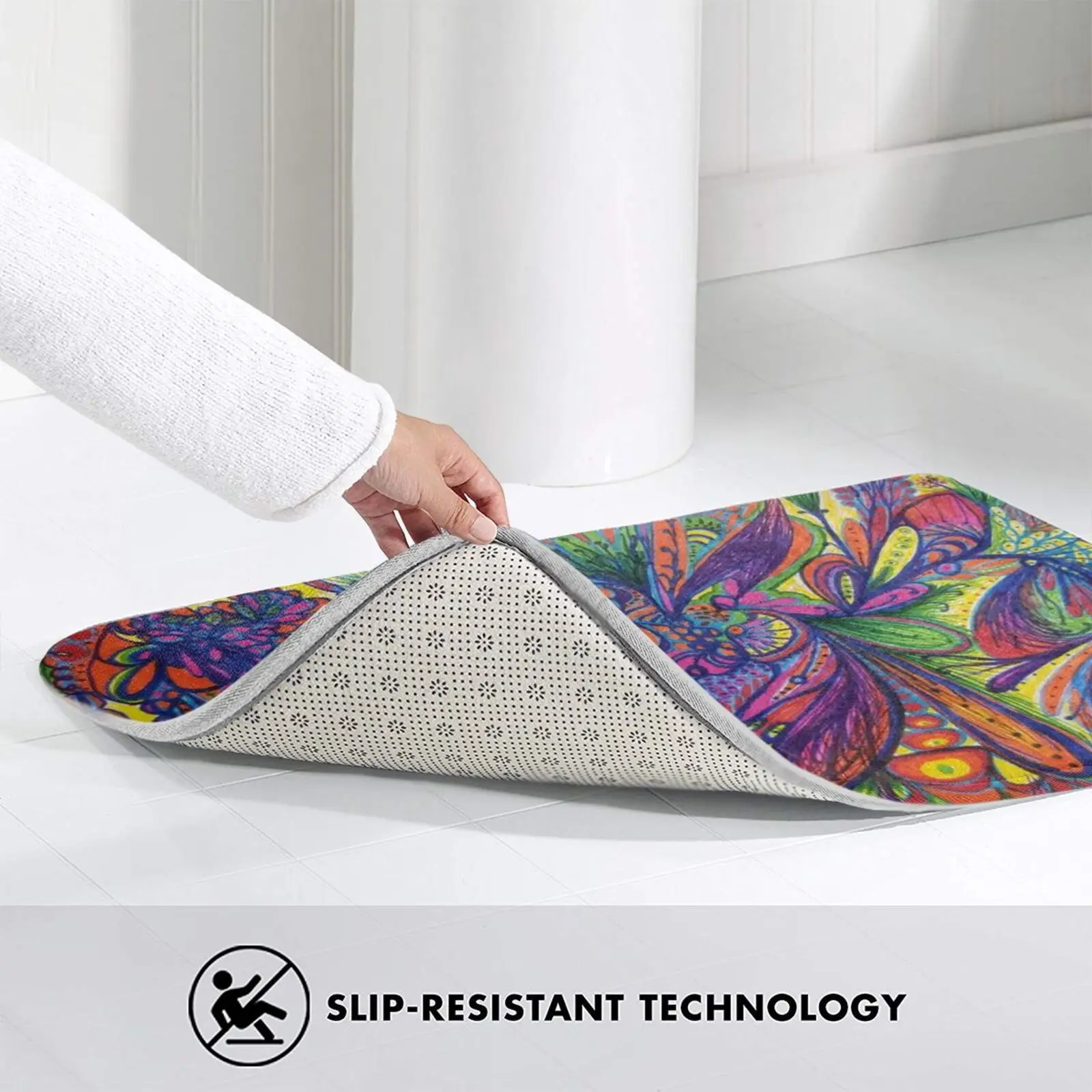 Мягкий Нескользящий Коврик Fiddling коврик 217 подушка цветной яркий Радужный спектр