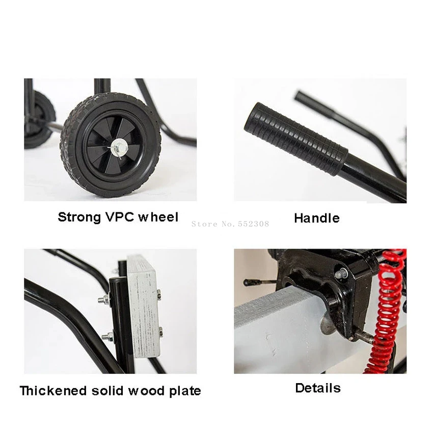 Poratble Складная лодка подвесной мотор тележка складная стальная труба для стойки