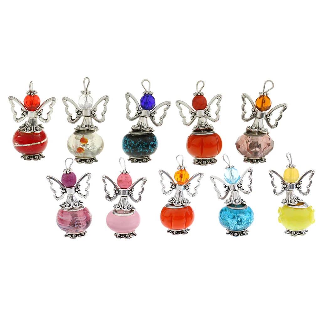 10 шт. смешанные цвета ручной работы Прекрасный Ангел Фея Подвески DIY свадебный