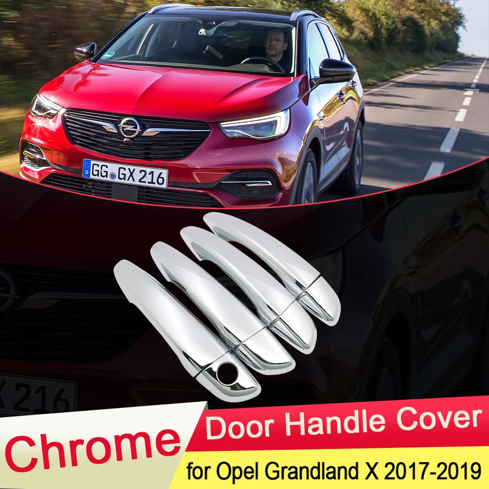 Для Opel Vauxhall Grandland X 2017 2018 2019 Luxuriou хромированная крышка для дверных ручек набор