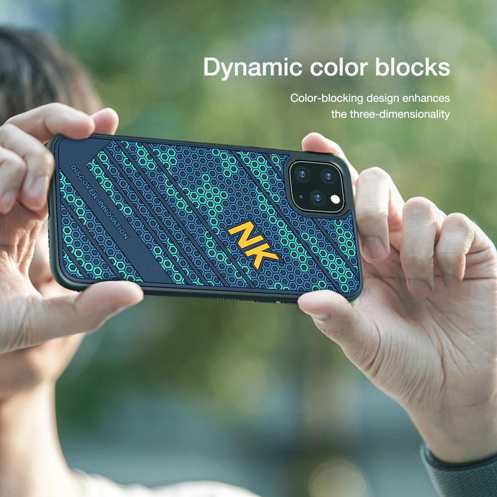 Nillkin для iPhone 11 Pro Max чехол 3D текстурированный нескользящий военный Камуфляжный отражающий чехол для телефона для iPhone 11 Pro