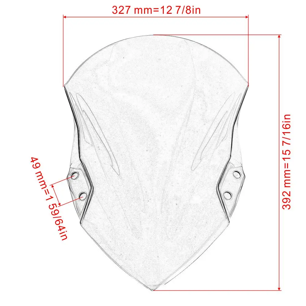 Ветровое стекло для мотоцикла Kawasaki Ninja 400 250 2018 2019 2020 Ninja400 Защитная крышка
