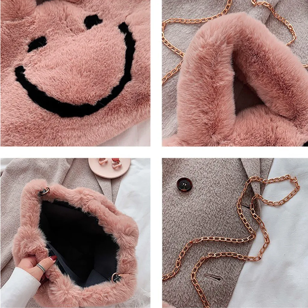 

OCARDIAN Bags For Women 2021 New Woman Cute Wild Handbags Totes Autumn Winter Plush Shoulder Bag Messenger Bag Dropshipping