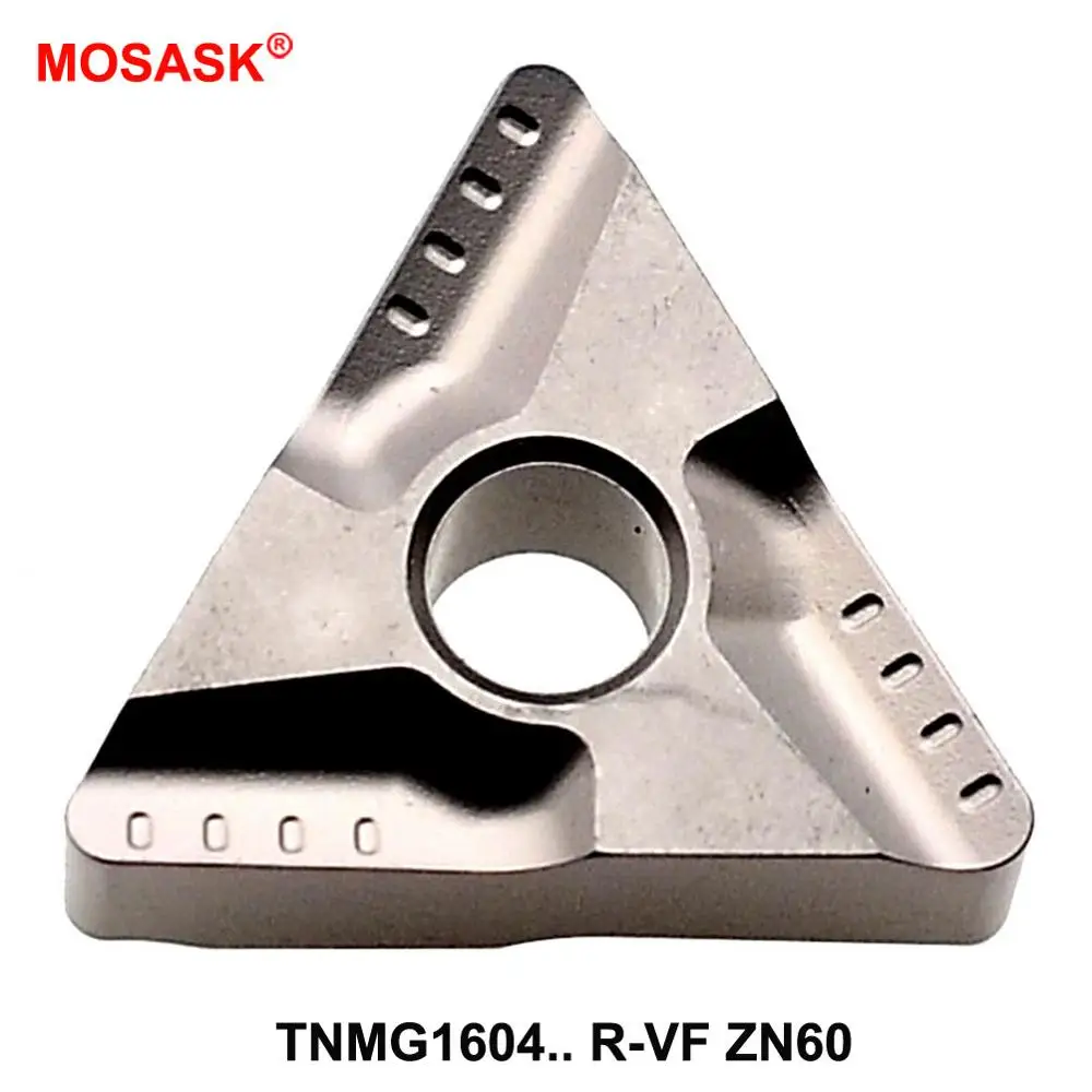 

MOSASK 10PCS TNMG Ceramic Plates ZN60 L R Steel Semi-Finish CNC Lathe Machining Tool External Turning Inner Boring Inserts