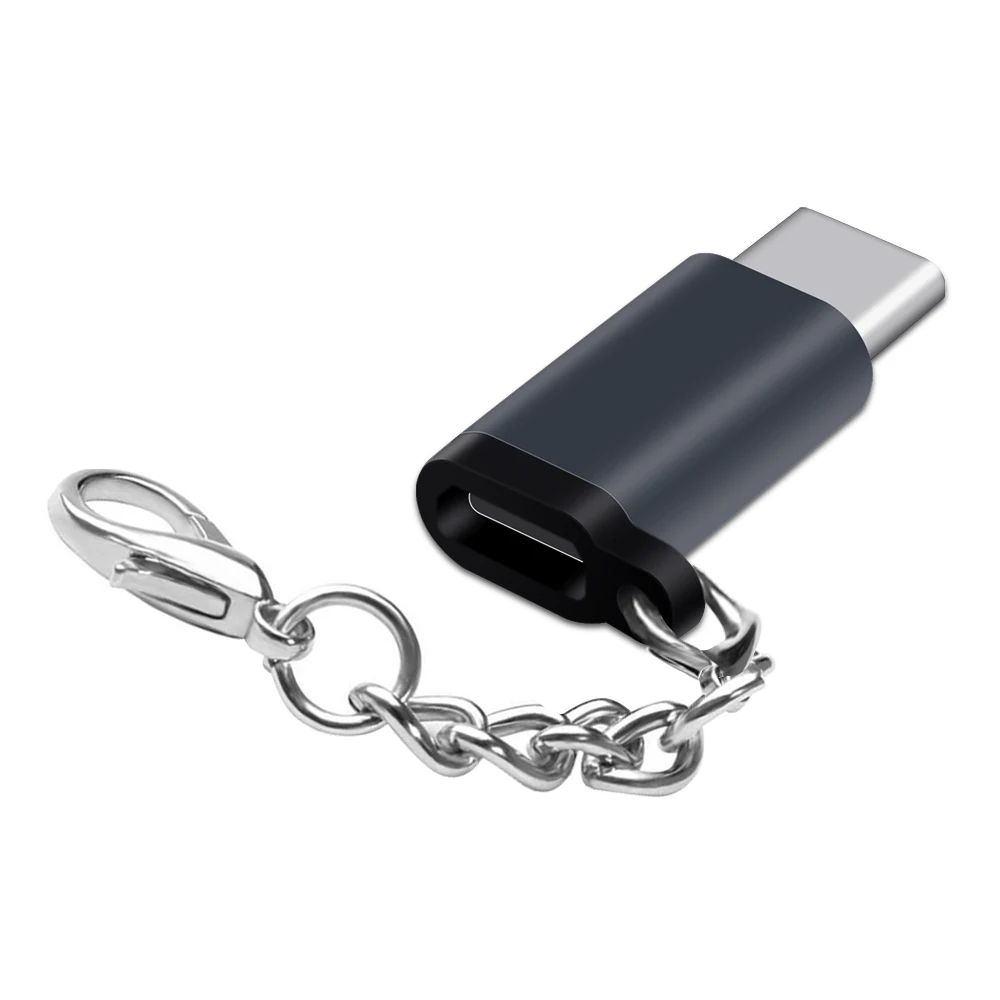 Серый 3 шт. Тип C Micro USB Женский к USB-C конвертер Android кабельный разъем для huawei P30 P20 Pro Lite Xiaomi redmi K20 pro - Цвет: Серый
