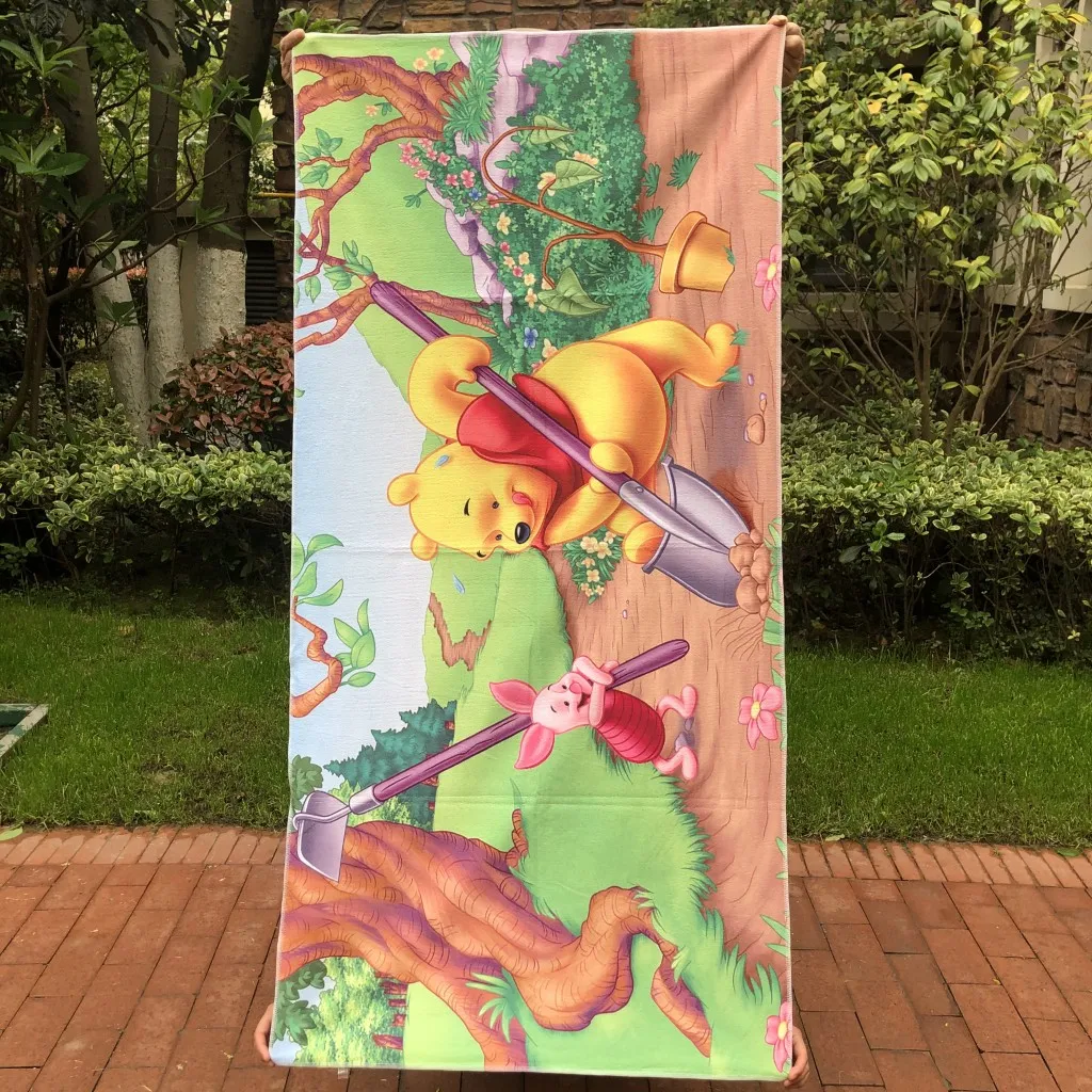 Банное полотенце Disney Land с изображением Микки Мауса и Минни Маус для детей