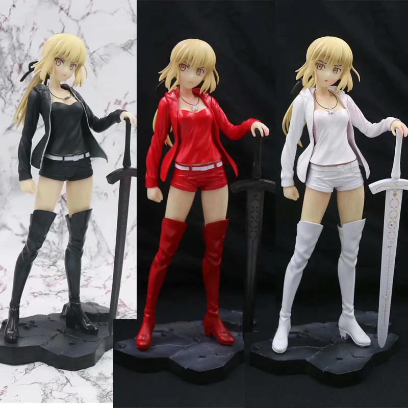 24 см японское аниме игрушка модель Fate/Grand Order FATE Saber фигурка сексуальной девушки