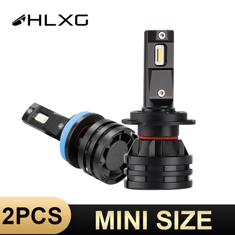 HLXG 2 шт. автомобилей головной светильник s мини размер светодиодный HB4 HB3 H8 H9 9005 9006